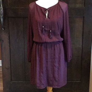 WHBM Burgundy Dress